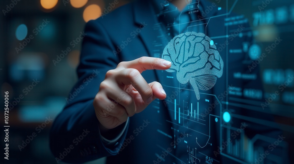 Poster business intelligence data analytics and insights concept for decision making