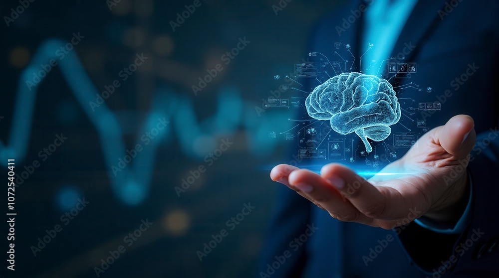 Poster business intelligence data analytics and insights concept for decision making