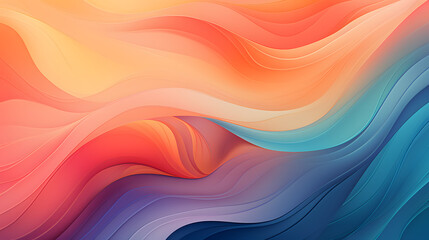 Fototapeta premium Polished 2D Abstract Wallpaper with Smooth Solid Background