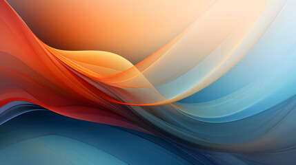 Obraz premium Colorful 2D Abstract Wallpaper with Minimalist Solid Background