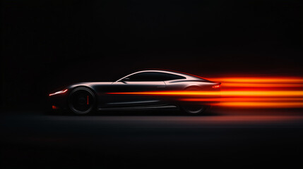 fast moving car