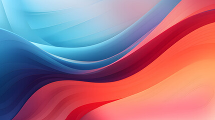 Fototapeta premium Geometric 2D Abstract Wallpaper with Simple Solid Background - Generative AI