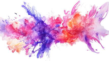 Obraz premium colorful explosion of colors on a transparent background