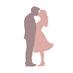 silhouette of a couple