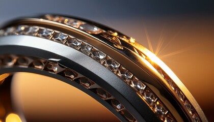Naklejka premium a close up of a ring