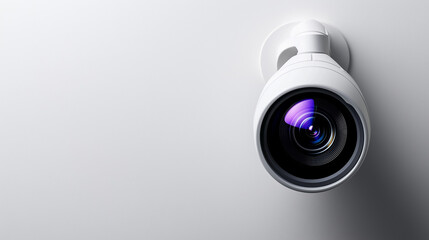 High Tech IP Camera on White Background