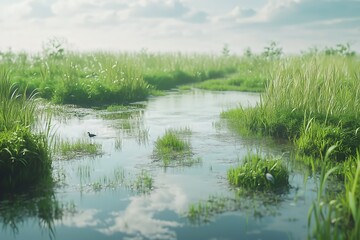 Restored Wetland Habitat