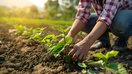 Farmers Planting Seeds for a New Harvest Season