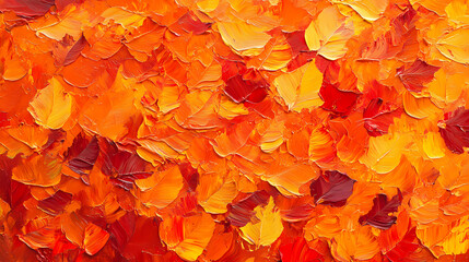 Impasto abstract autumn colors painting texture closeup vibrant orange fall background illustration. Vibrant. Illustration