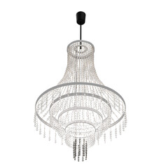 3d render chandelier pendant Ceiling Light with transparent background