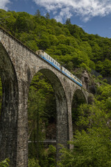 Centovallibahn auf Viadukt bei Verdasio