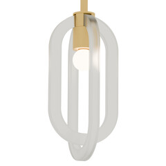 3d render chandelier pendant Ceiling Light with transparent background