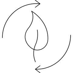 Renewable energy single vector icon