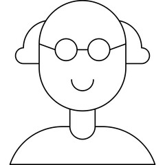 Scientist single vector icon