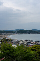 Spectacular aerial view of Kamakura city