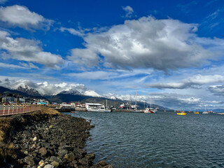 Argentina, Ushuaia - 2023, February: view of Beagle Channel 