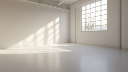 Obraz premium Modern white gallery space for exhibitions and artwork showcases