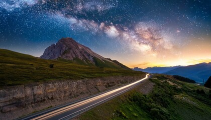 sunrise over the mountains