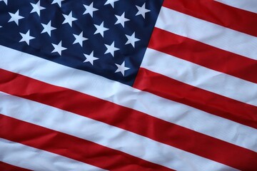 Obraz premium Beautifully waving star and striped American flag