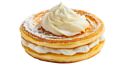 Delicious American breakfast plate with homemade pancakes stacked, sweet and tasty meal perfect for any dessert lover, this fresh stack brings a classic, satisfying flavor ideal for a morning treat