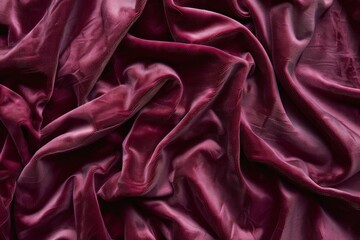 Fototapeta premium Image of Red folded velvet fabric material. Texture for background usage