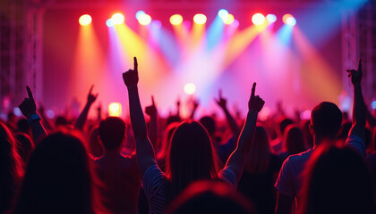 Naklejka premium Thrilling Concert Atmosphere