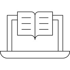 Virtual classroom single vector icon