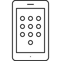 Dail call single vector icon