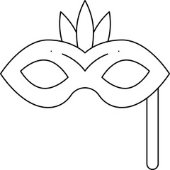 Mask single vector icon