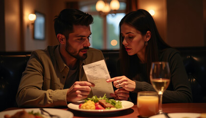 Couple Dining at Restaurant