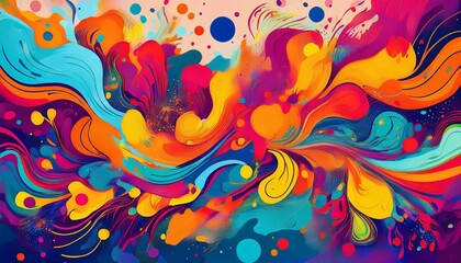 Fototapeta premium abstract colorful background with circles