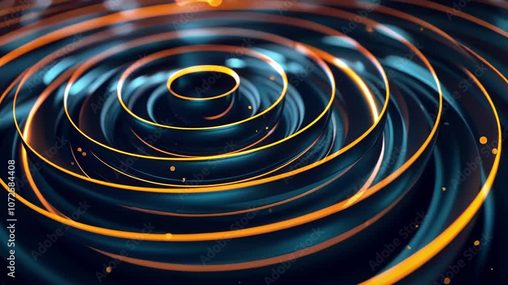 Poster a series of concentric rings each labeled with the corresponding lepton generation and depicting the