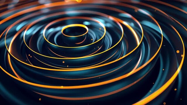 A series of concentric rings each labeled with the corresponding lepton generation and depicting their relationship to one another.