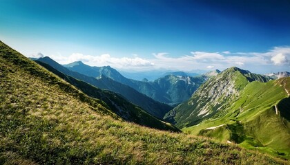 Obraz premium panorama of the mountains in the summer