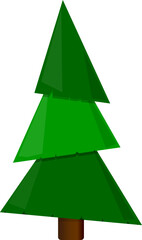 Christmas tree icon, Xmas symbol, SVG