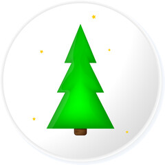 Christmas tree icon, Xmas symbol, SVG