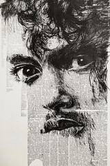 Obraz premium Paperback Pen and Ink Illustration