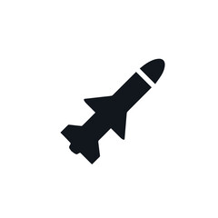 Rocket icon flat vector design