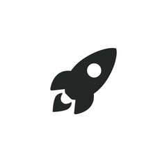 Rocket icon flat vector design