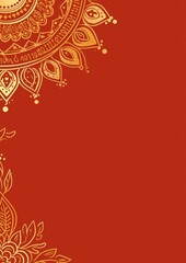 Free indian flower pattern rangoli background