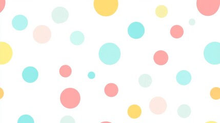 Colorful dots on a light background for seamless tiling