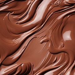 Melt Chocolate Texture Background, Chocolate Sauce Pattern, Cocoa Hazelnut Cream, Textured Chocolate