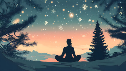 A Christmas-themed mindfulness app offering relaxation exercises and holiday reflections.