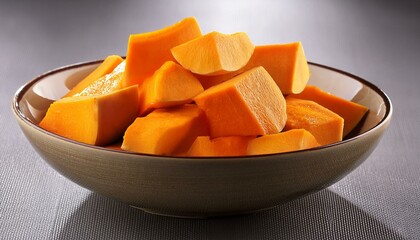 pumpkin slices in a plate bowl