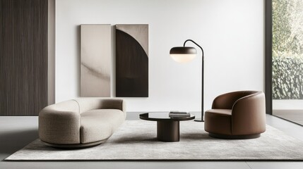 Modern Living Room with Elegant Furniture Design
