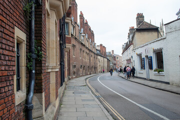 view of the old streets of  Cambridge