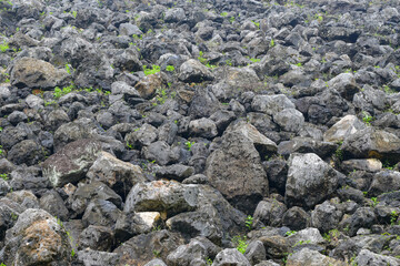 Stone background, black stone, building construction materials