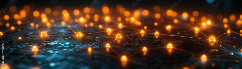 Poster explore how connected networks illuminate the future of technology and innovation