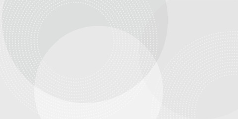 White geometric abstract background overlap layer on bright space with lines effect decoration. Modern graphic design element circles style concept for banner.