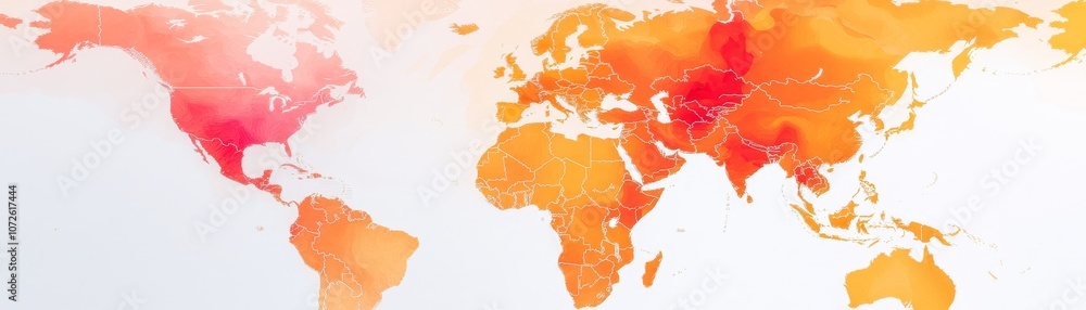 Poster explore the global heat map understanding temperature variations across continents